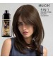 Muicin 5in1 Hair Color Shampoo with Ginger and Argan Oil 200ml - Brown